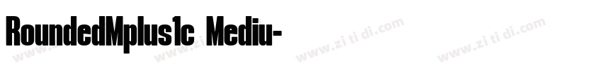 RoundedMplus1c Mediu字体转换